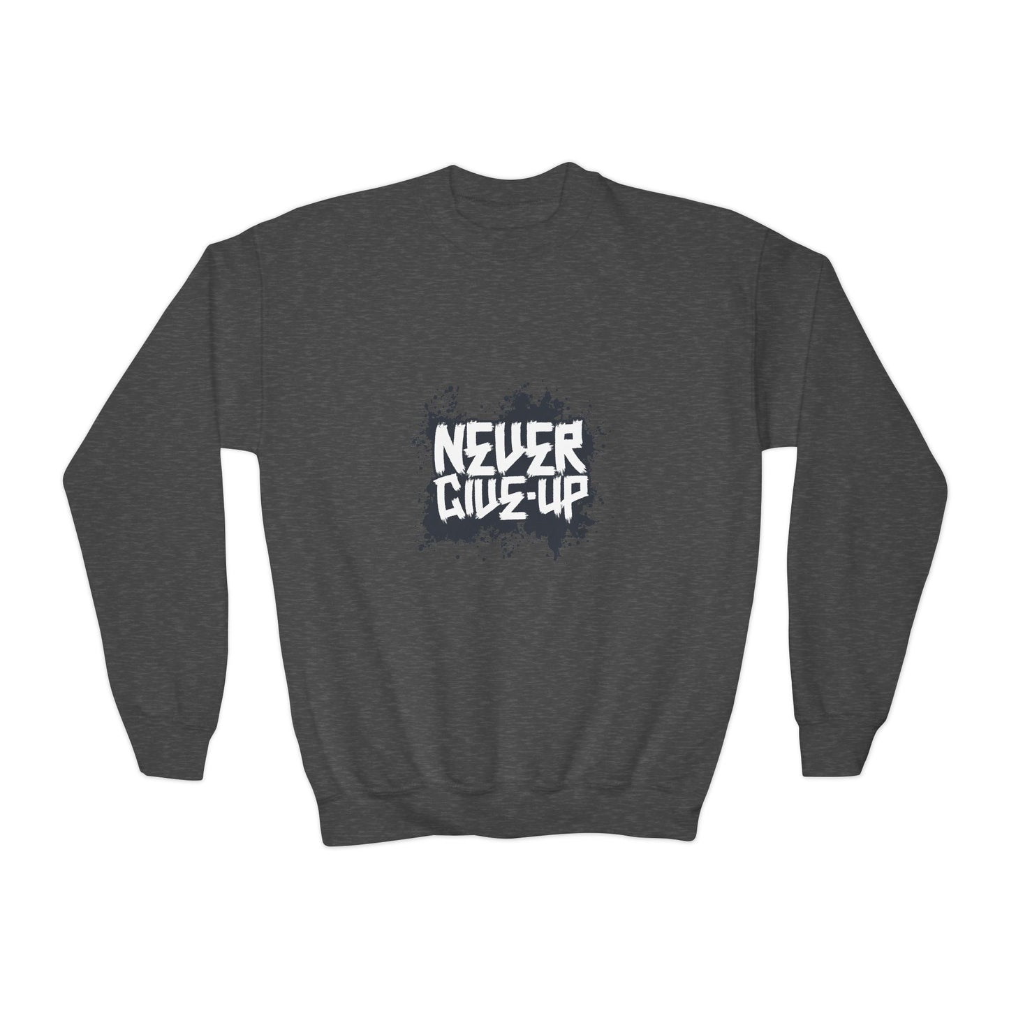 Never Give Up Youth Crewneck Sweatshirt