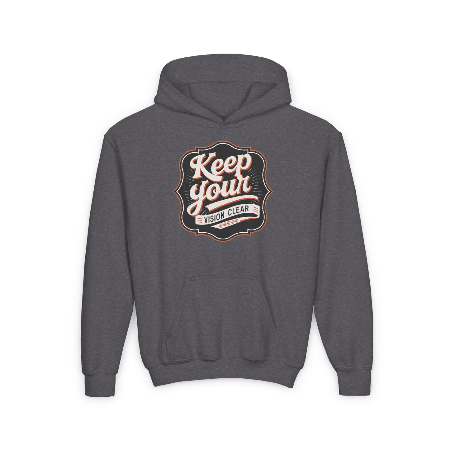 Keep Your Vision Clear Youth Heavy Blend Hooded Sweatshirt