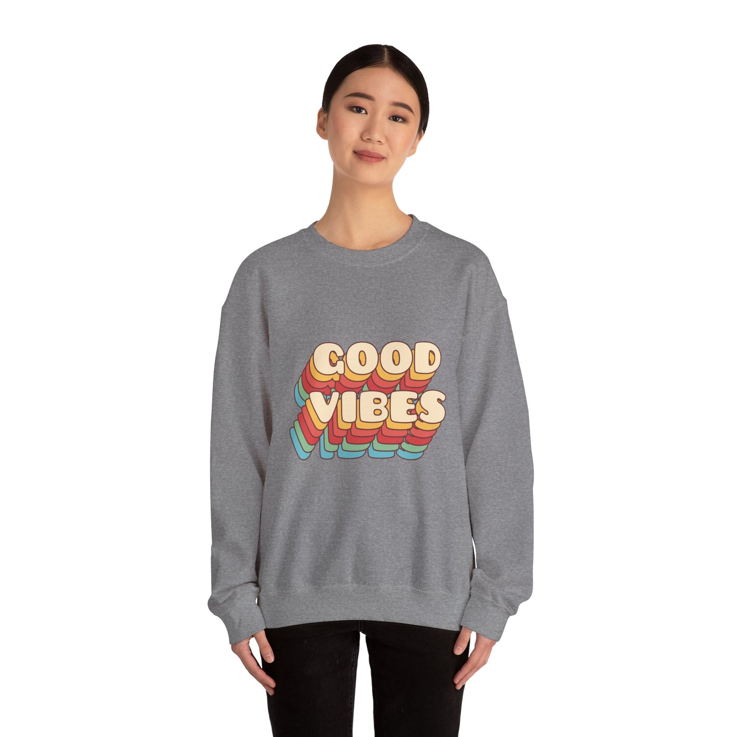 Good Vibes Unisex Heavy Blend™ Crewneck Sweatshirt