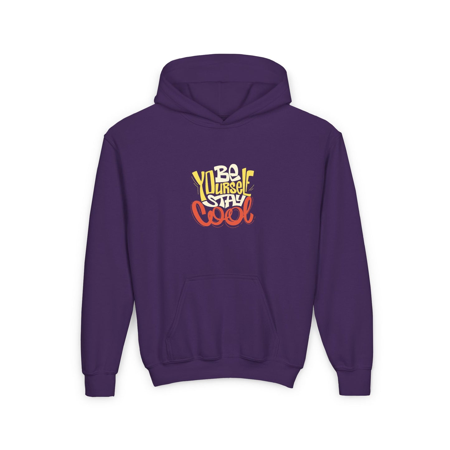 Be Yourself Stay Cool Youth Heavy Blend Hooded Sweatshirt