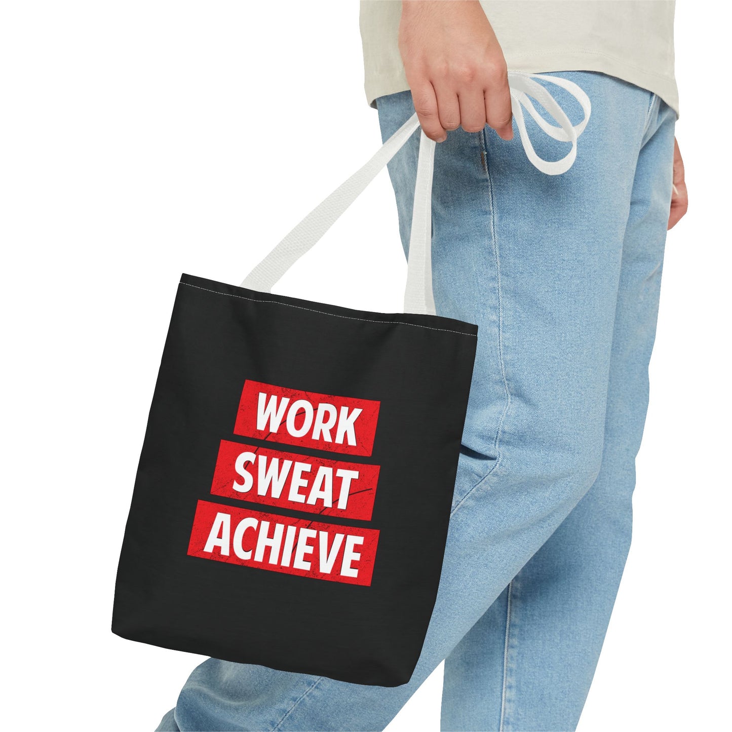 Work Sweat Achieve Tote Bag (AOP)