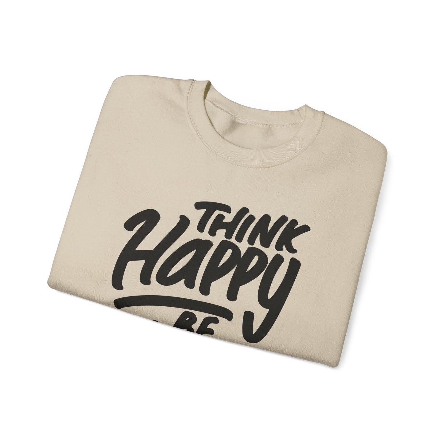 Think Happy Be Happy Unisex Heavy Blend™ Crewneck Sweatshirt