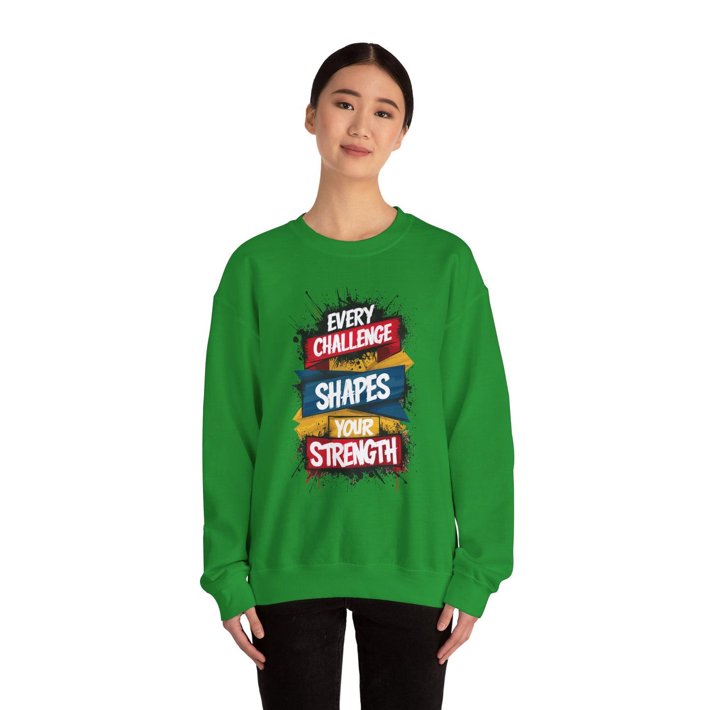 Every Challenge Shapes Your Strength Unisex Heavy Blend™ Crewneck Sweatshirt