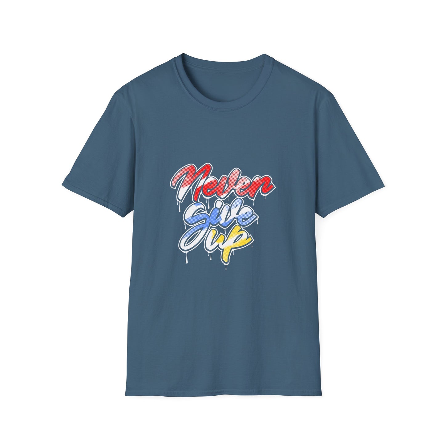 Never Give Up Unisex Softstyle T-Shirt