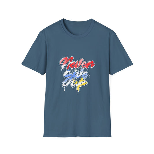 Never Give Up Unisex Softstyle T-Shirt
