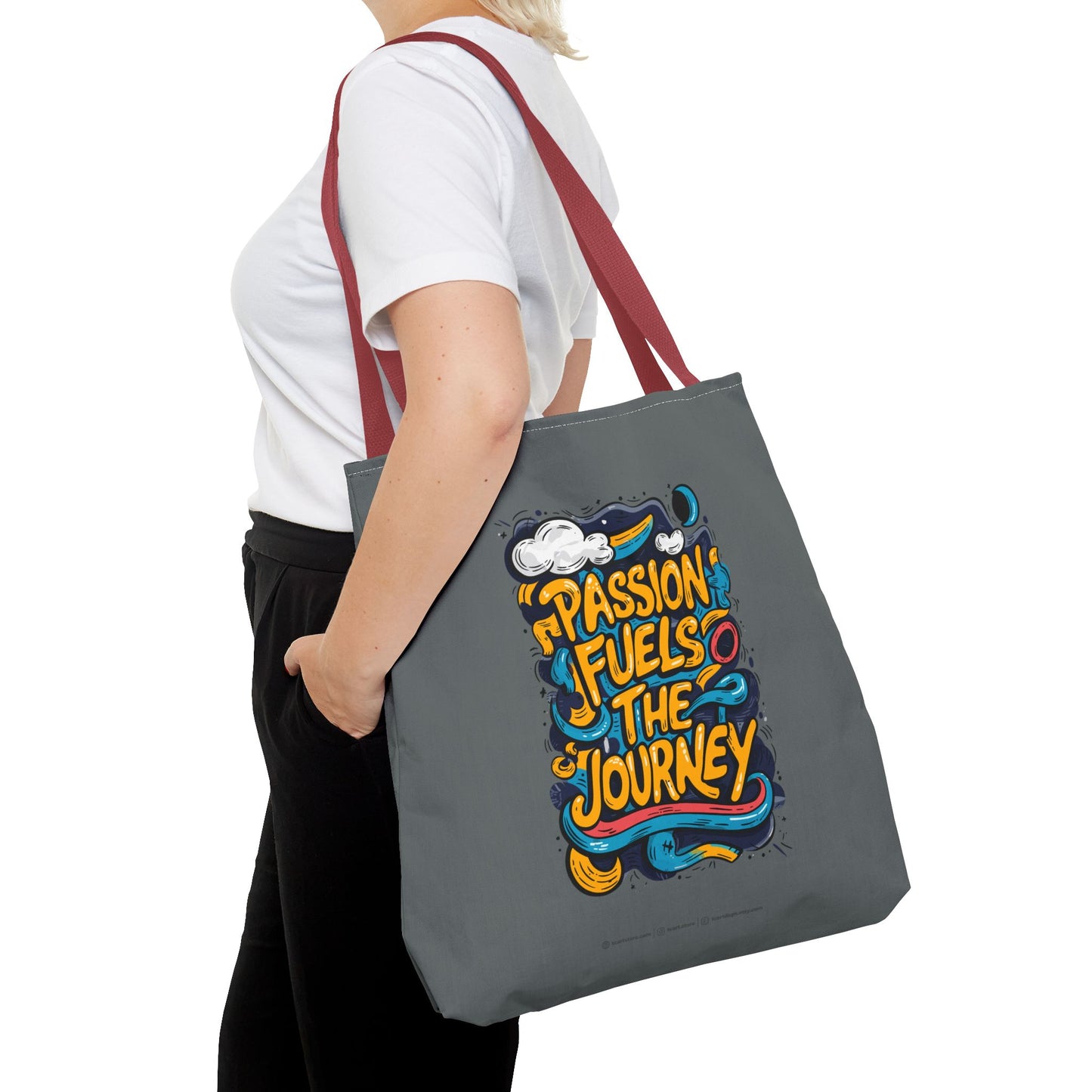 Passion Fuels The Journey Tote Bag (AOP)