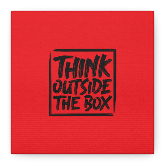 Think Outside The Box Matte Canvas, Stretched, 1.25"