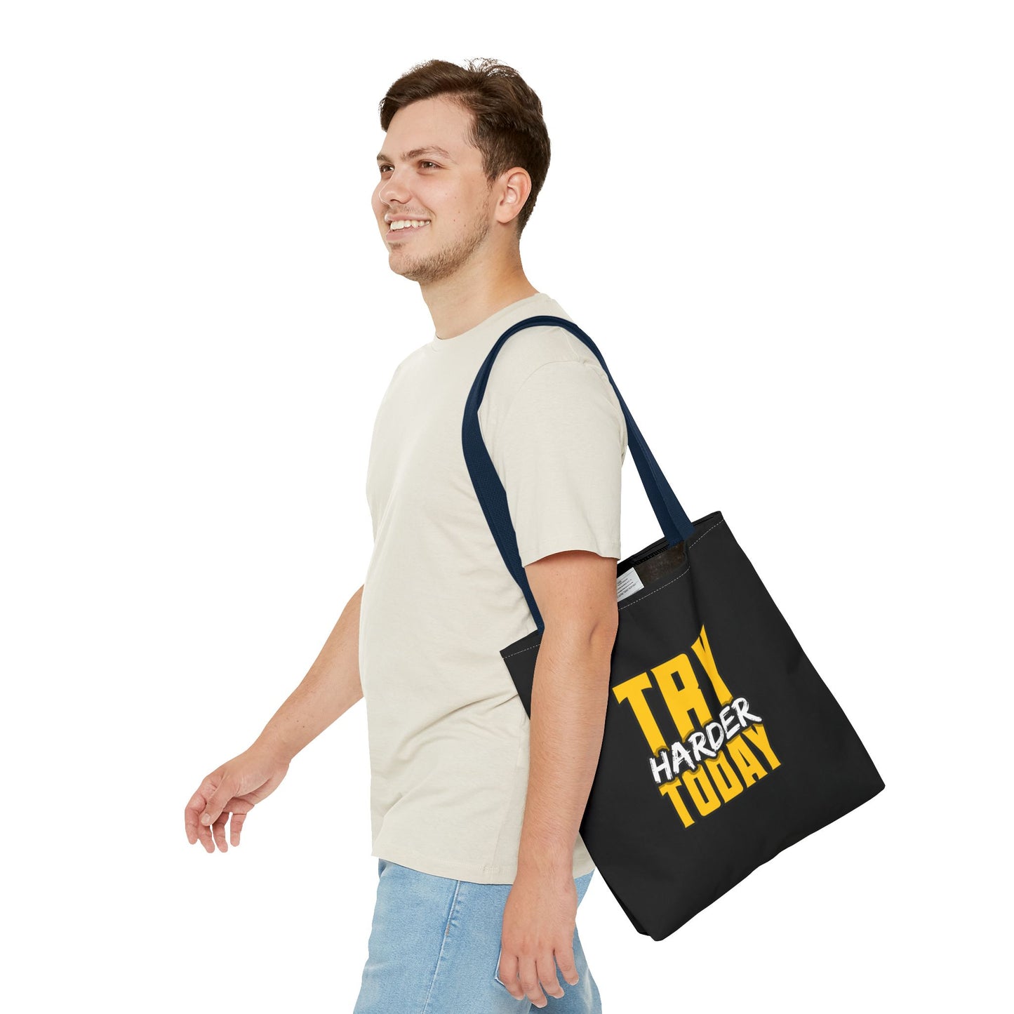 Try Harder Today Tote Bag (AOP)