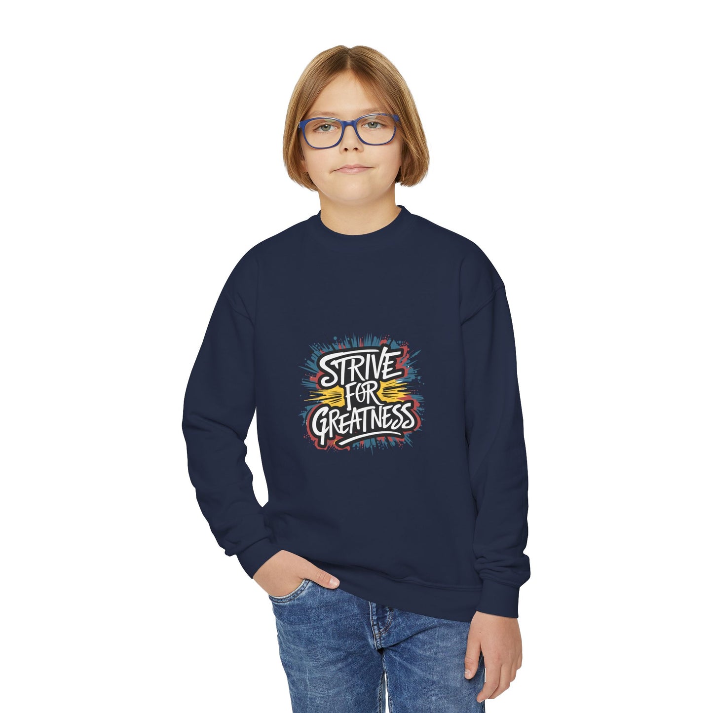 Strive For Greatness Youth Crewneck Sweatshirt