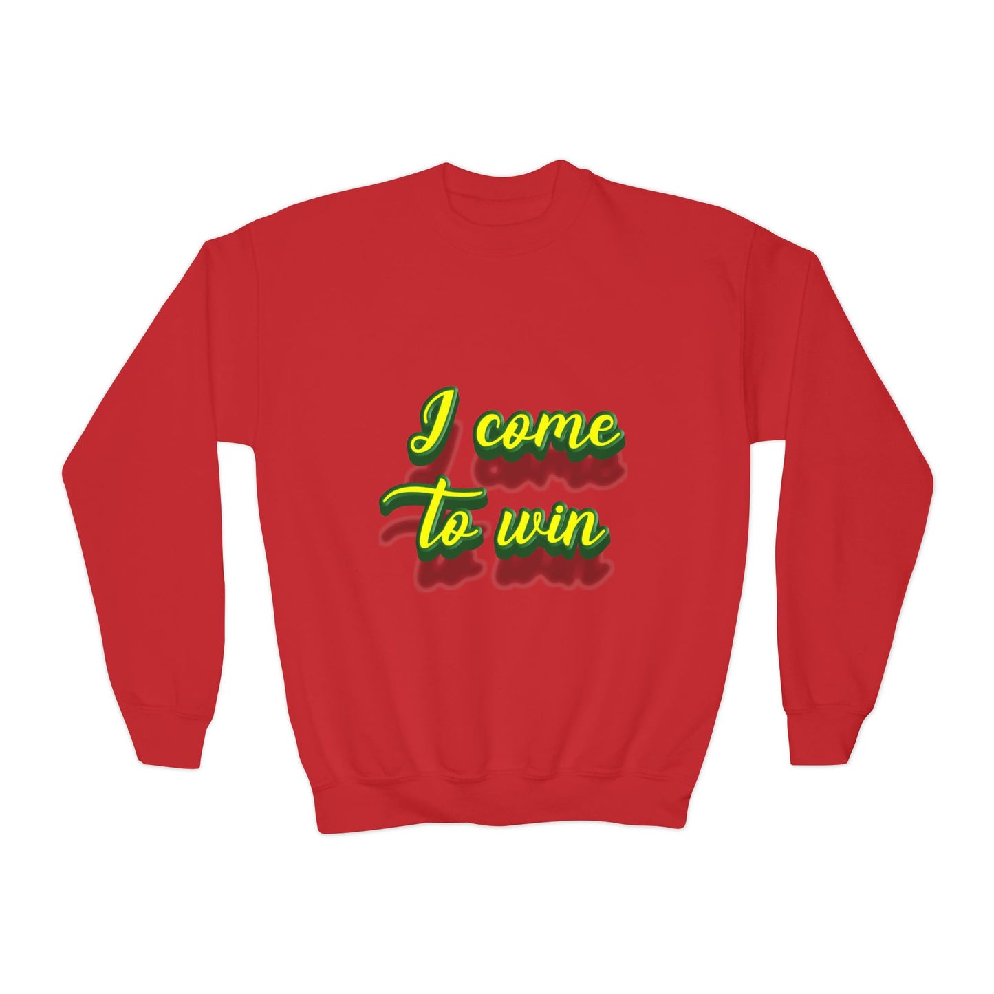 I Come To Win Youth Crewneck Sweatshirt