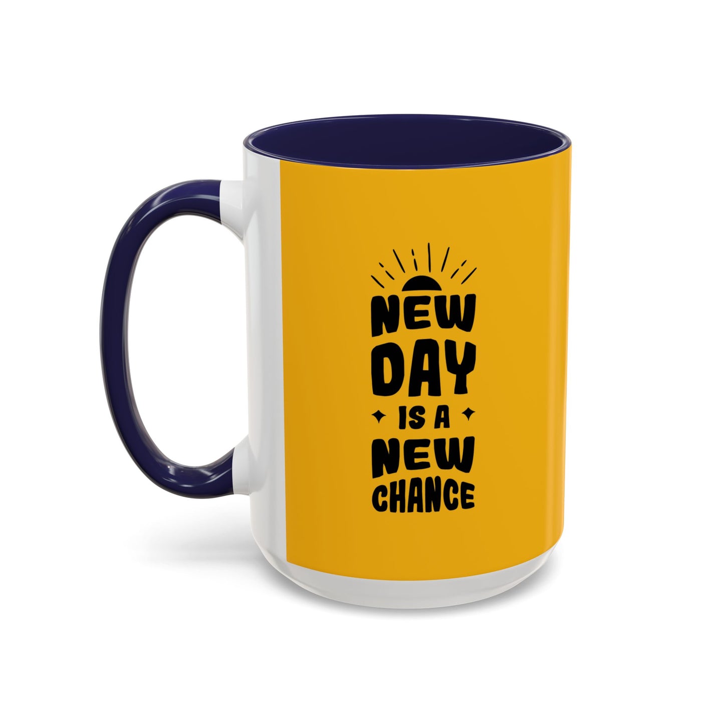 New Day Is A New Change Accent Coffee Mug (11, 15oz)