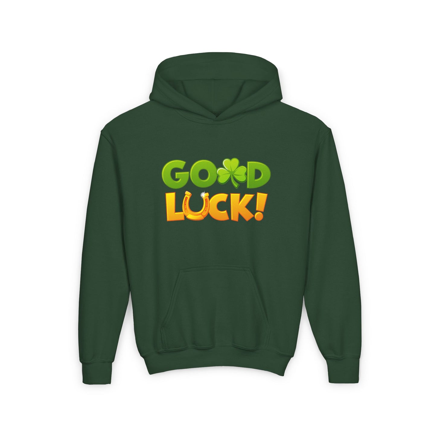 Good Luck Youth Heavy Blend Hooded Sweatshirt