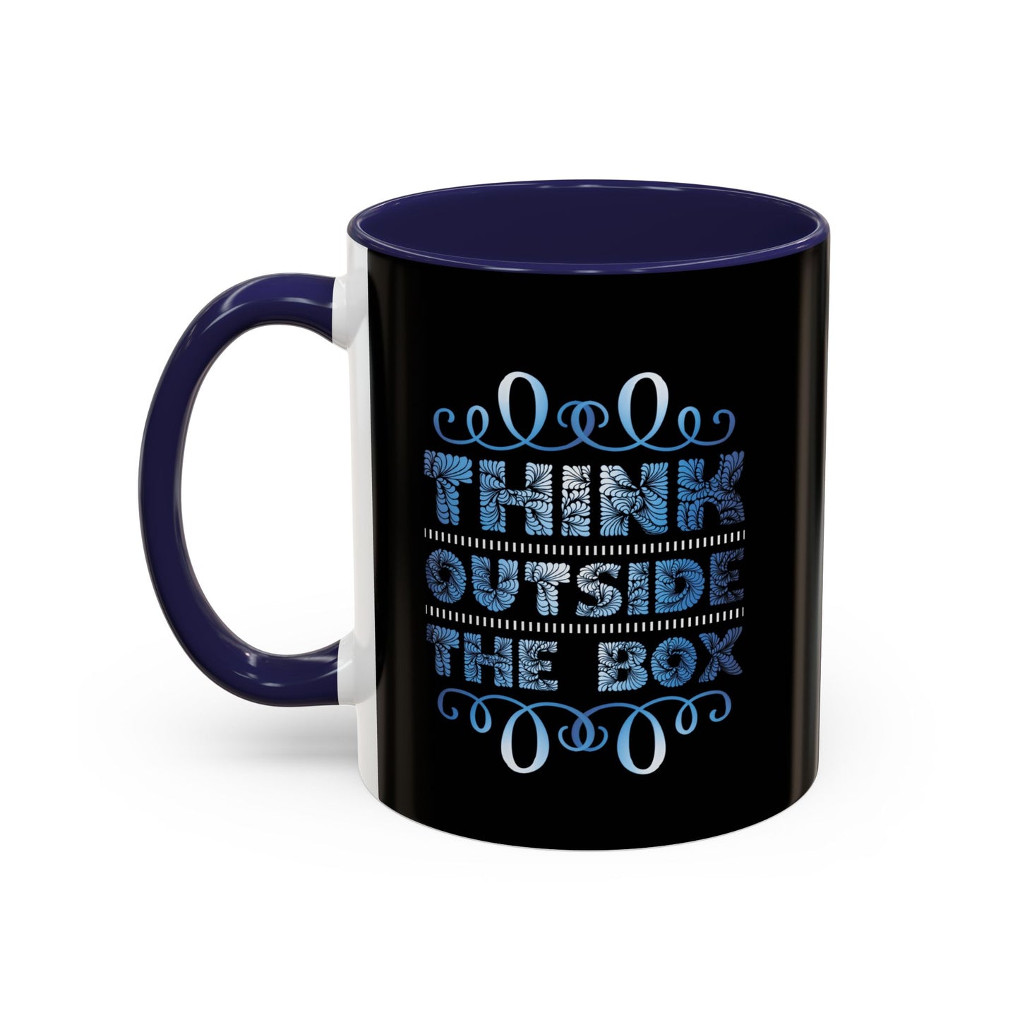 Think Outside The Box Accent Coffee Mug (11, 15oz)