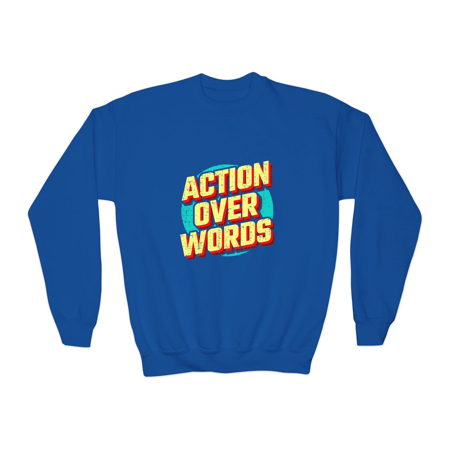 Action Over Words Youth Crewneck Sweatshirt