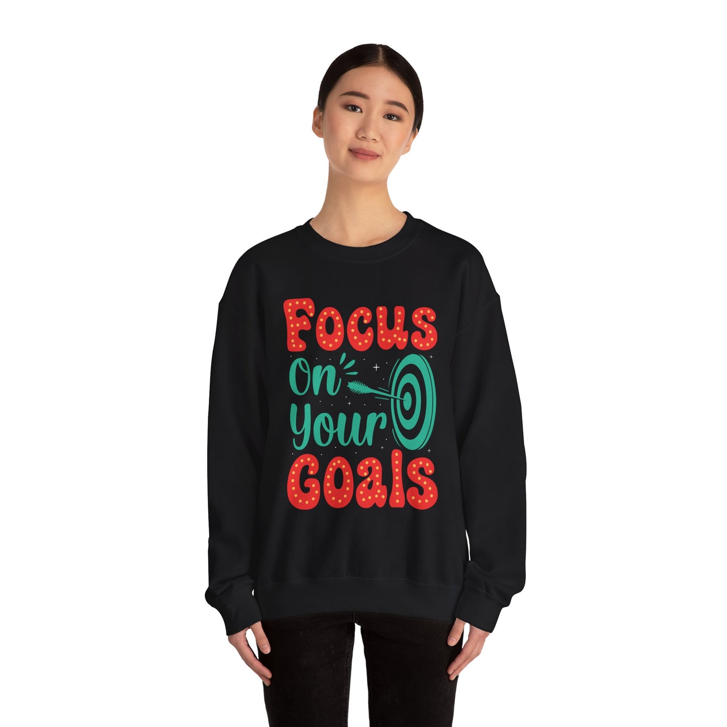 Focus On Your Goals Unisex Heavy Blend™ Crewneck Sweatshirt