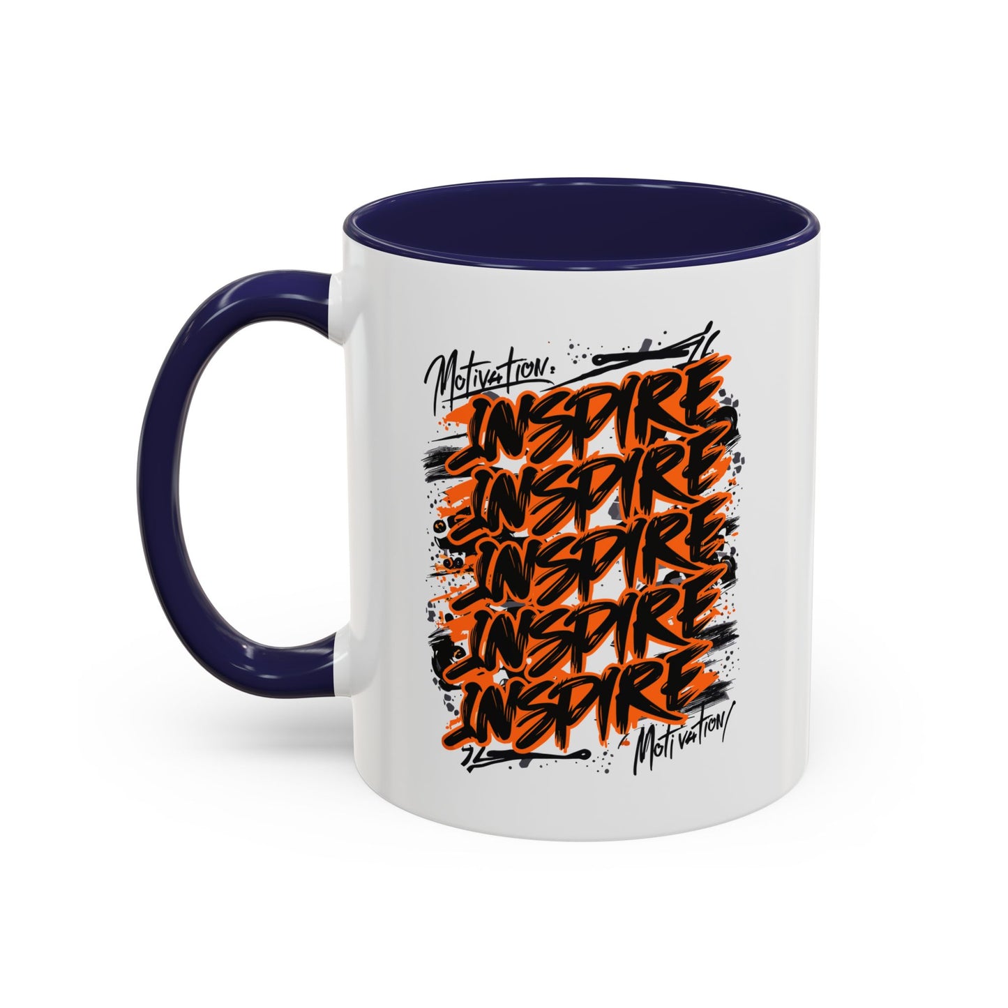 Motivation Inspire Motivation Accent Coffee Mug (11, 15oz)