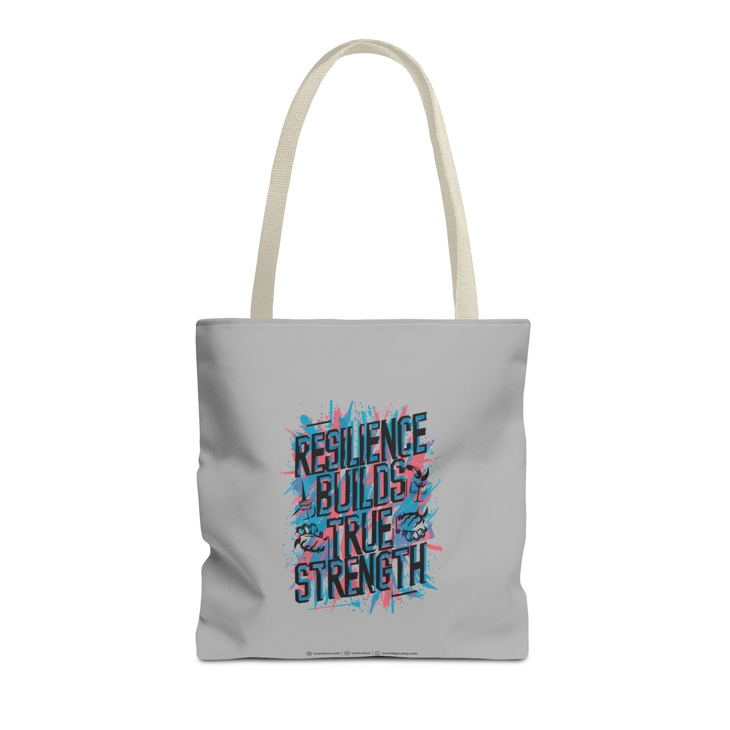 Resilience Builds True Strength Tote Bag (AOP)