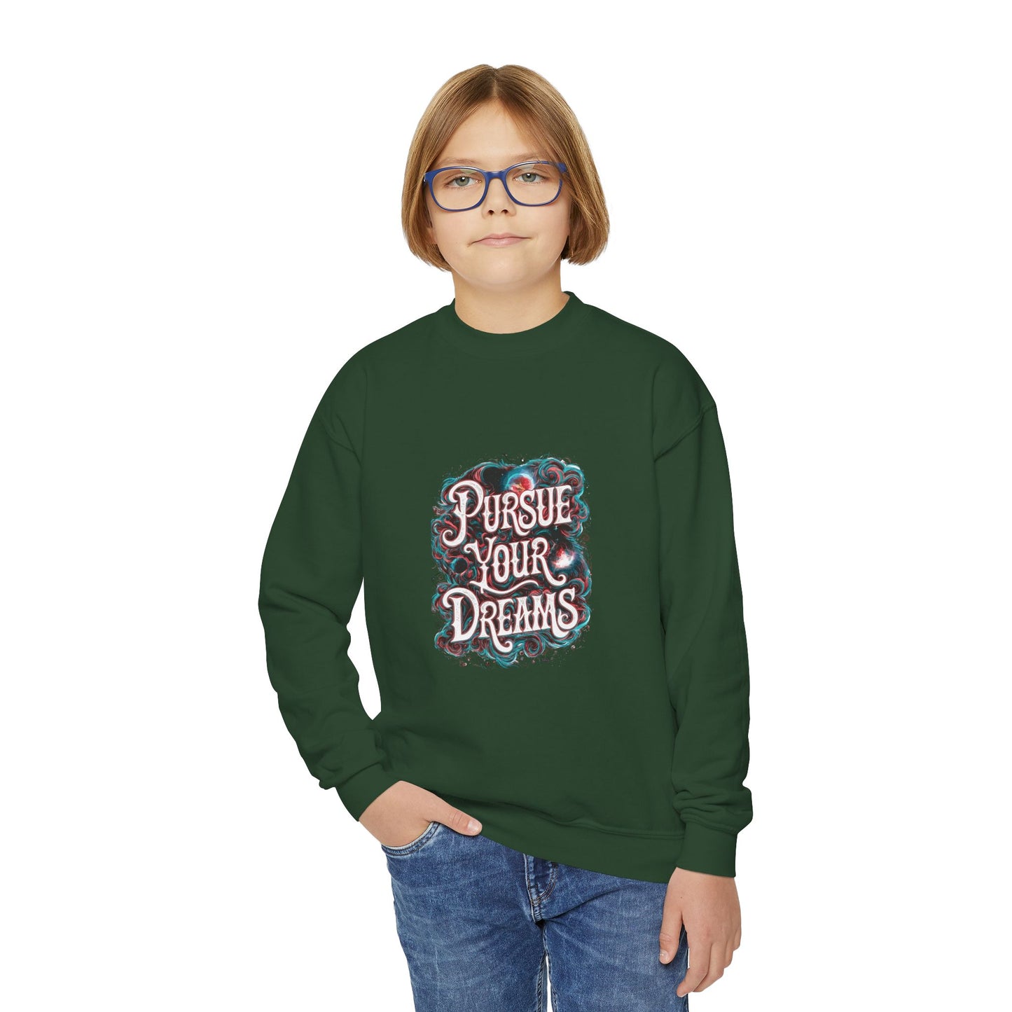 Pursue Your Dreams Youth Crewneck Sweatshirt