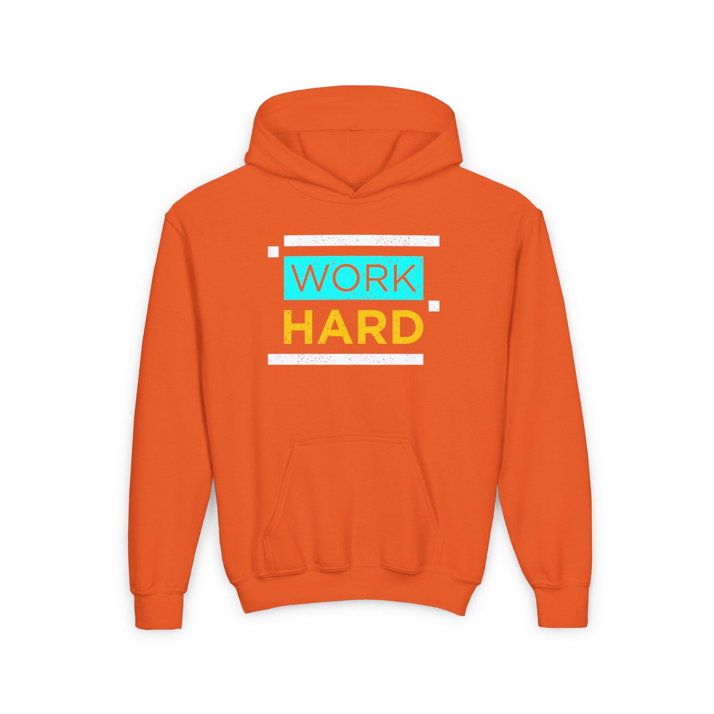 Work Hard Youth Heavy Blend Hooded Sweatshirt