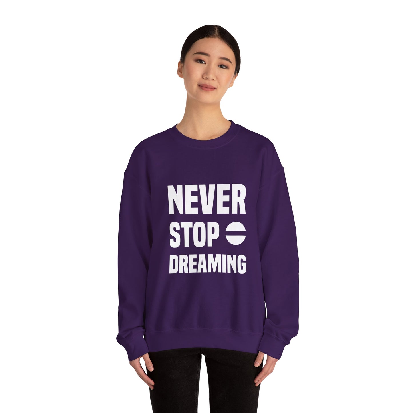 Never Stop Dreaming Unisex Heavy Blend™ Crewneck Sweatshirt