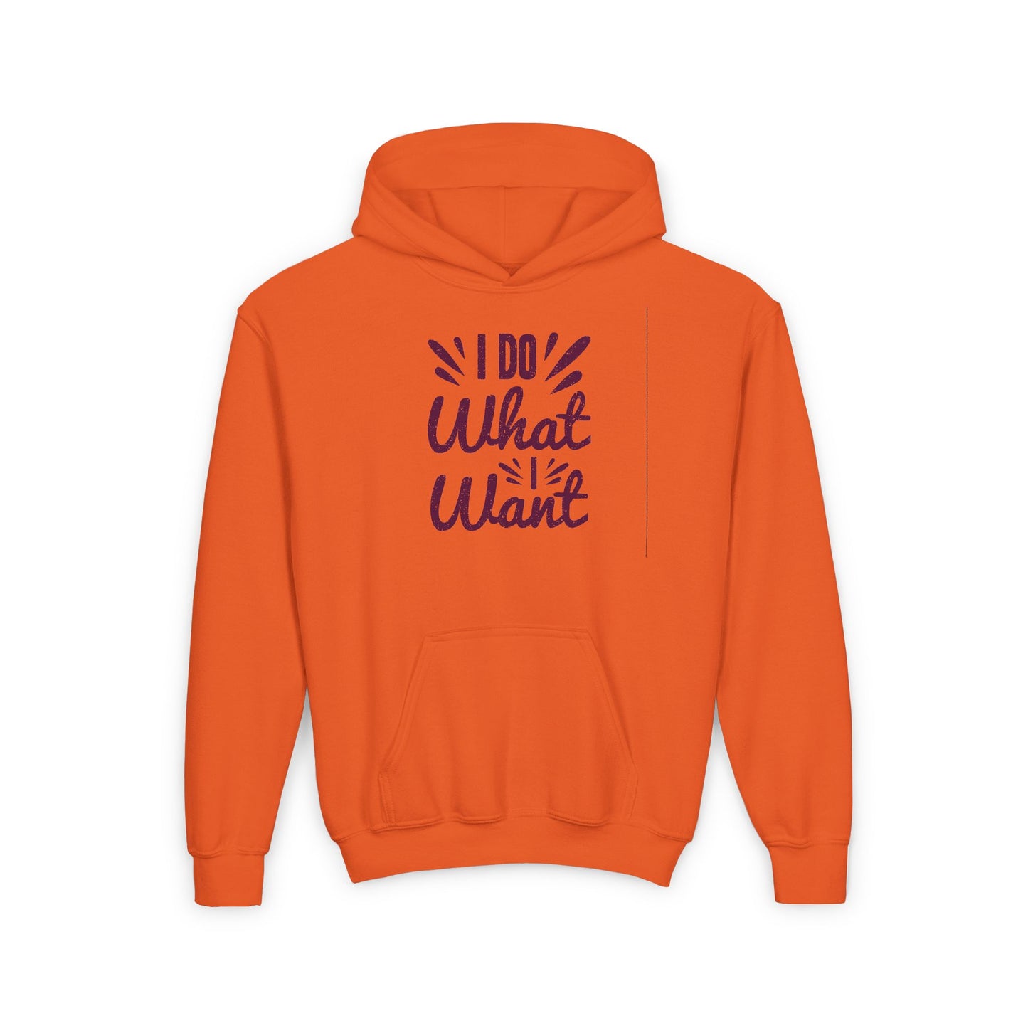 I Do What I Want Youth Heavy Blend Hooded Sweatshirt