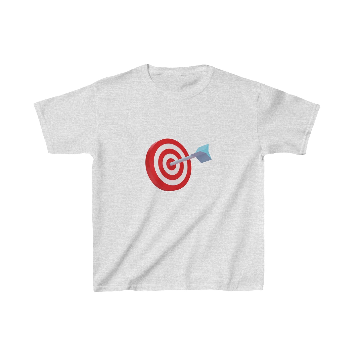 3d Render Arrow Hit The Center Of Target Or Goal Of Success Kids Heavy Cotton™ Tee