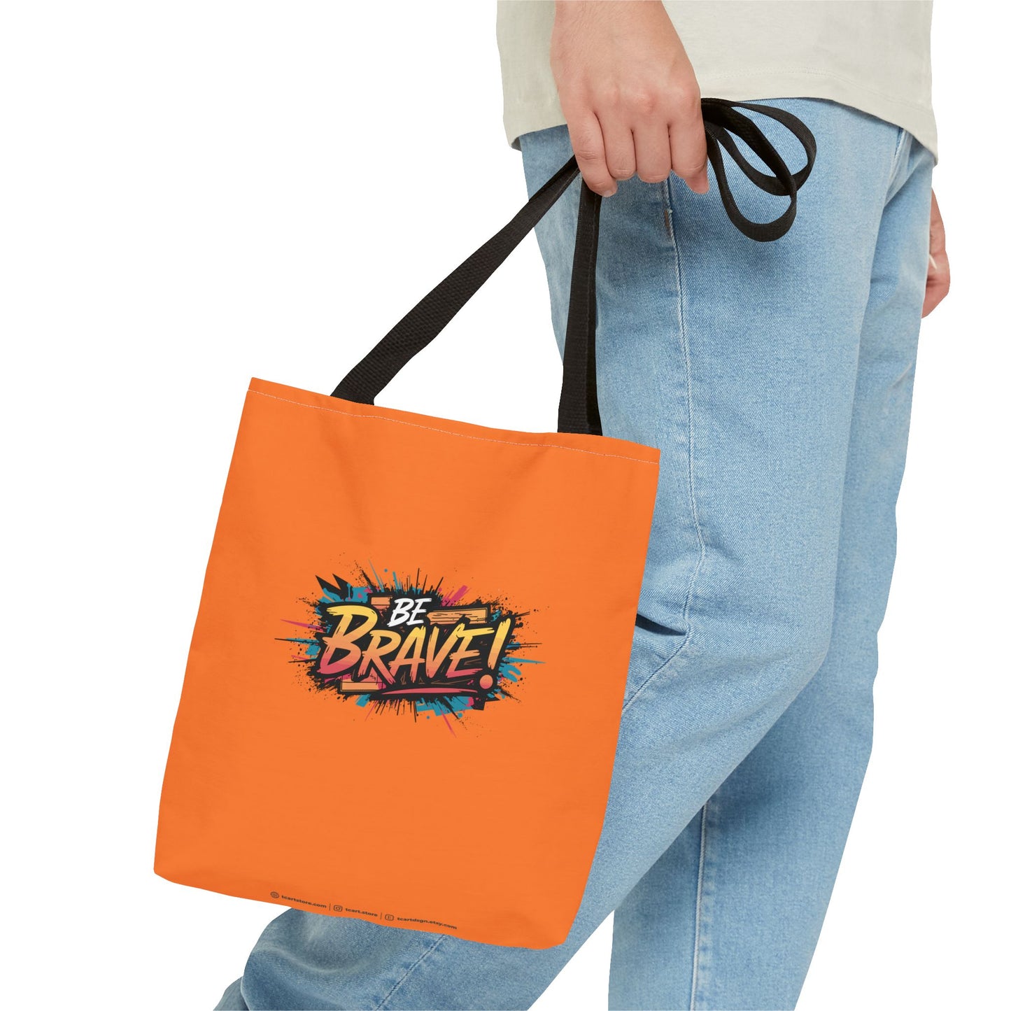 Be Brave! Tote Bag (AOP)