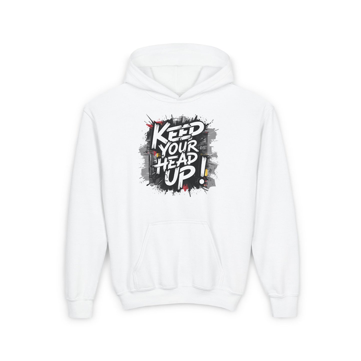 Keep Your Head Up! Youth Heavy Blend Hooded Sweatshirt