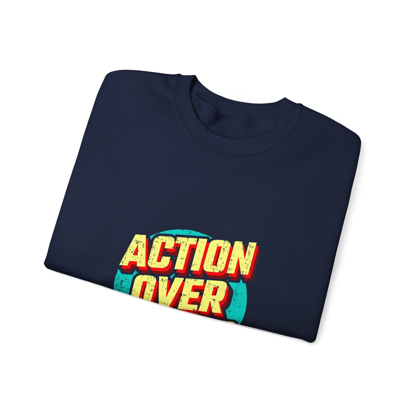 Action Over Words Unisex Heavy Blend™ Crewneck Sweatshirt