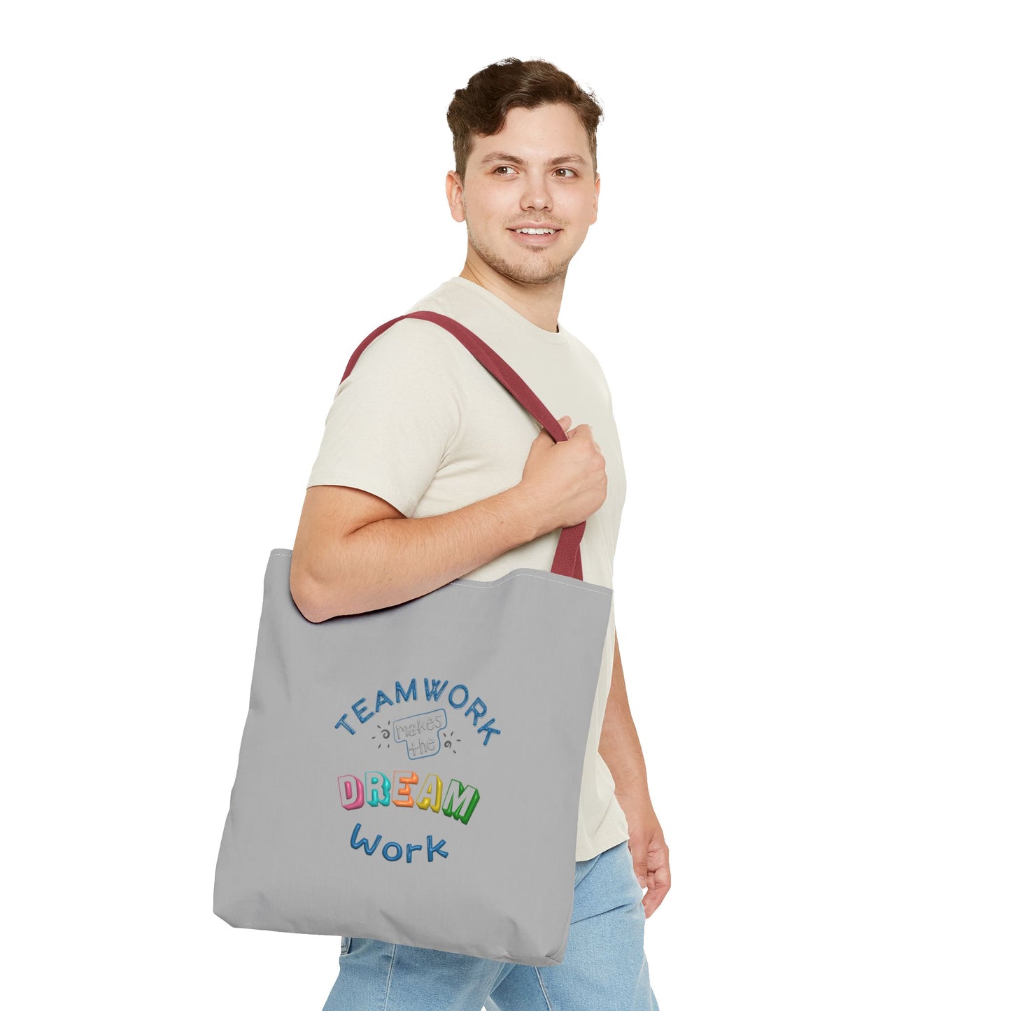 Team Work Makes The Dream Work Tote Bag (AOP)