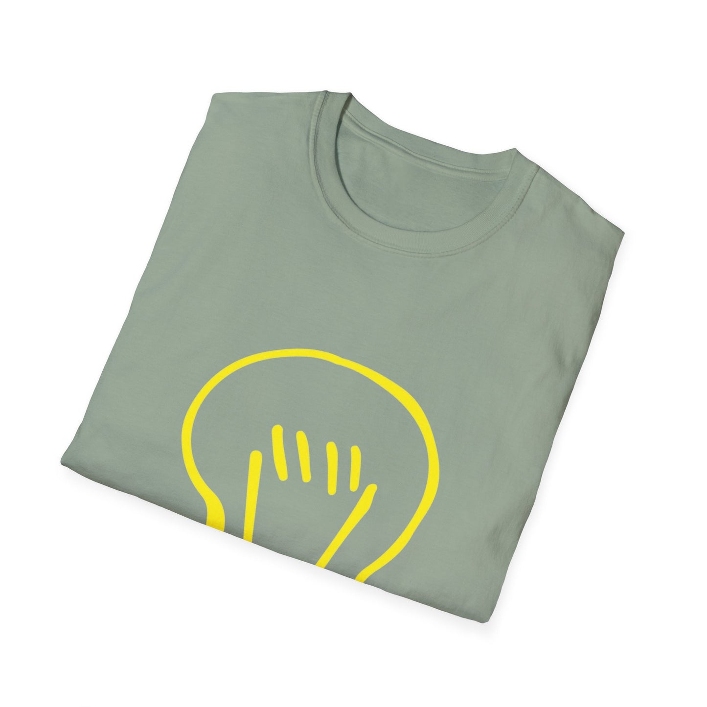 Drawing Light Bulb Icon Unisex Softstyle T-Shirt