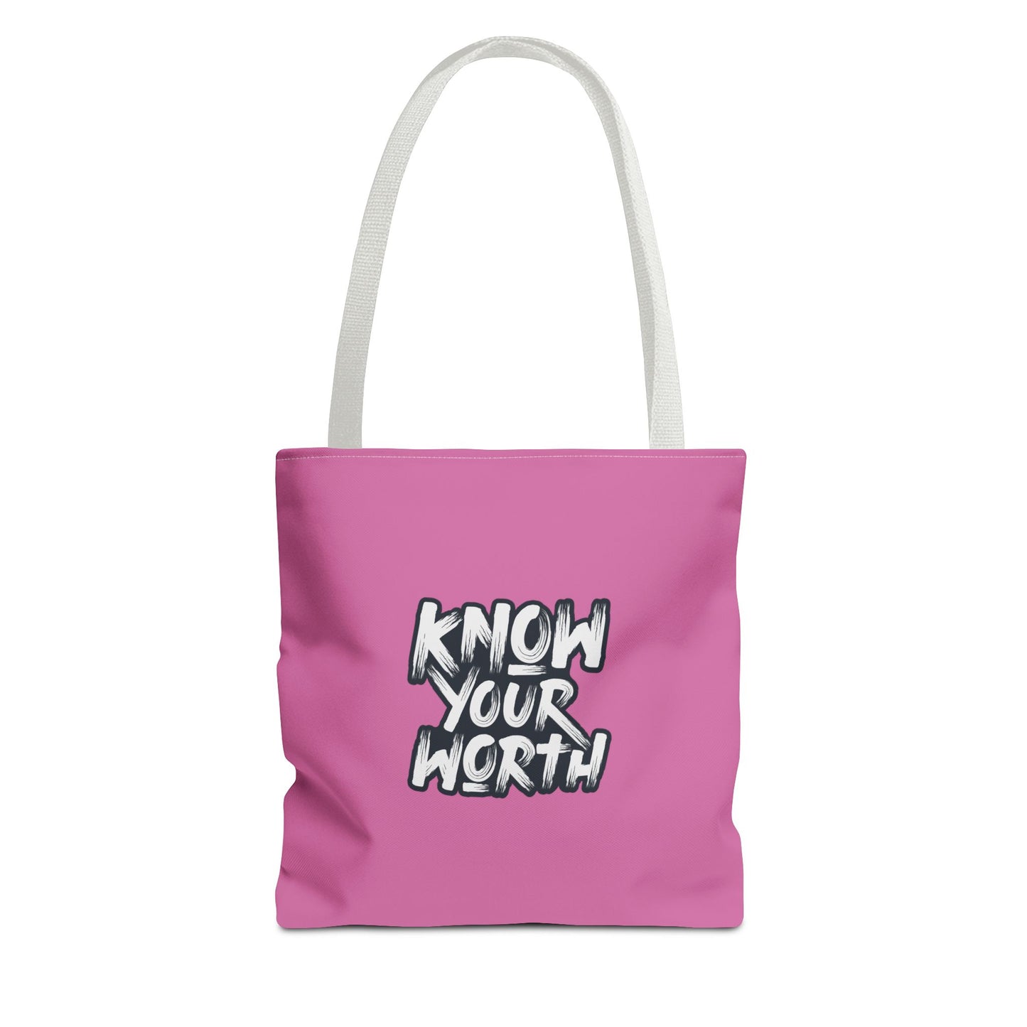 Know Your Worth Tote Bag (AOP)