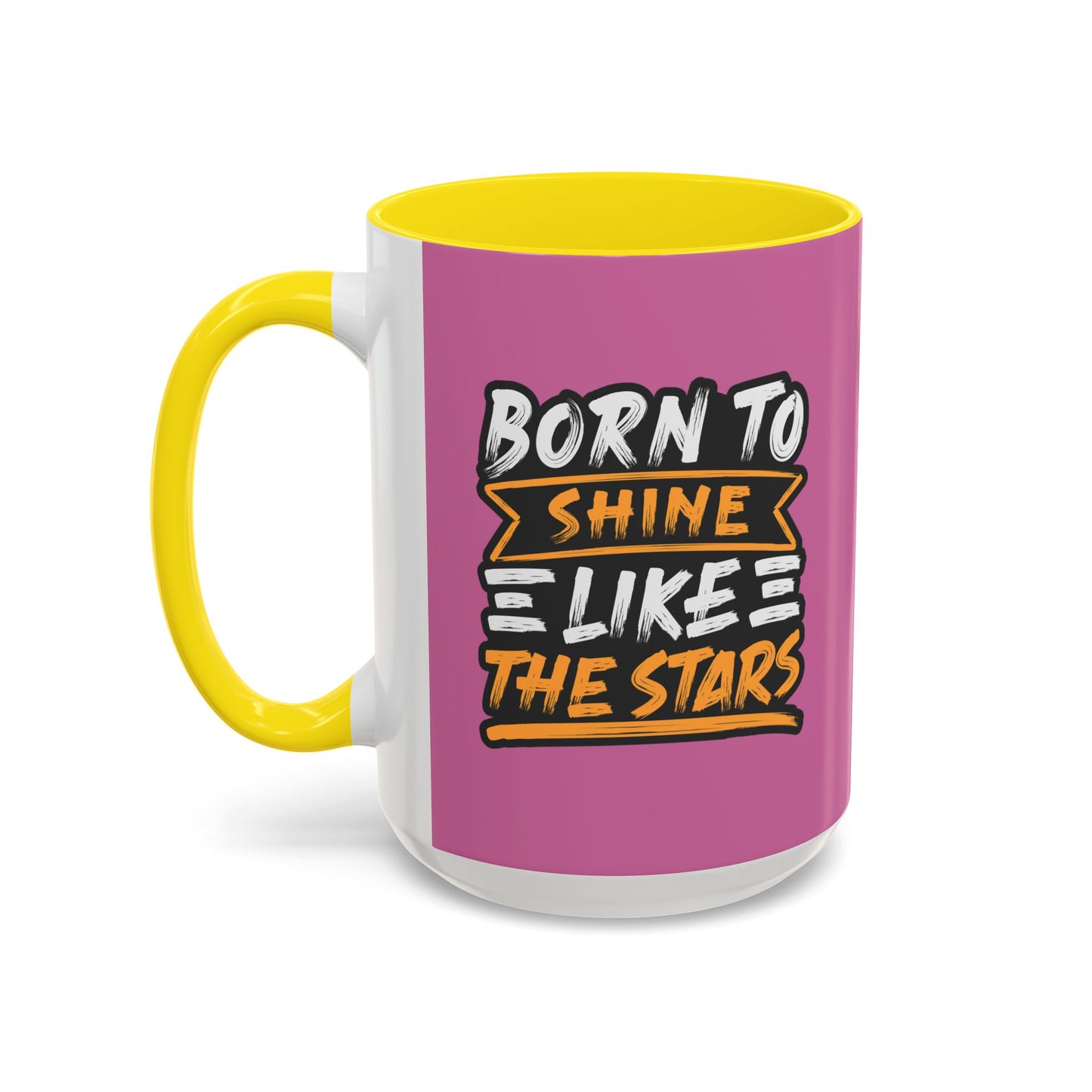 Born To Shine Like The Stars Accent Coffee Mug (11, 15oz)