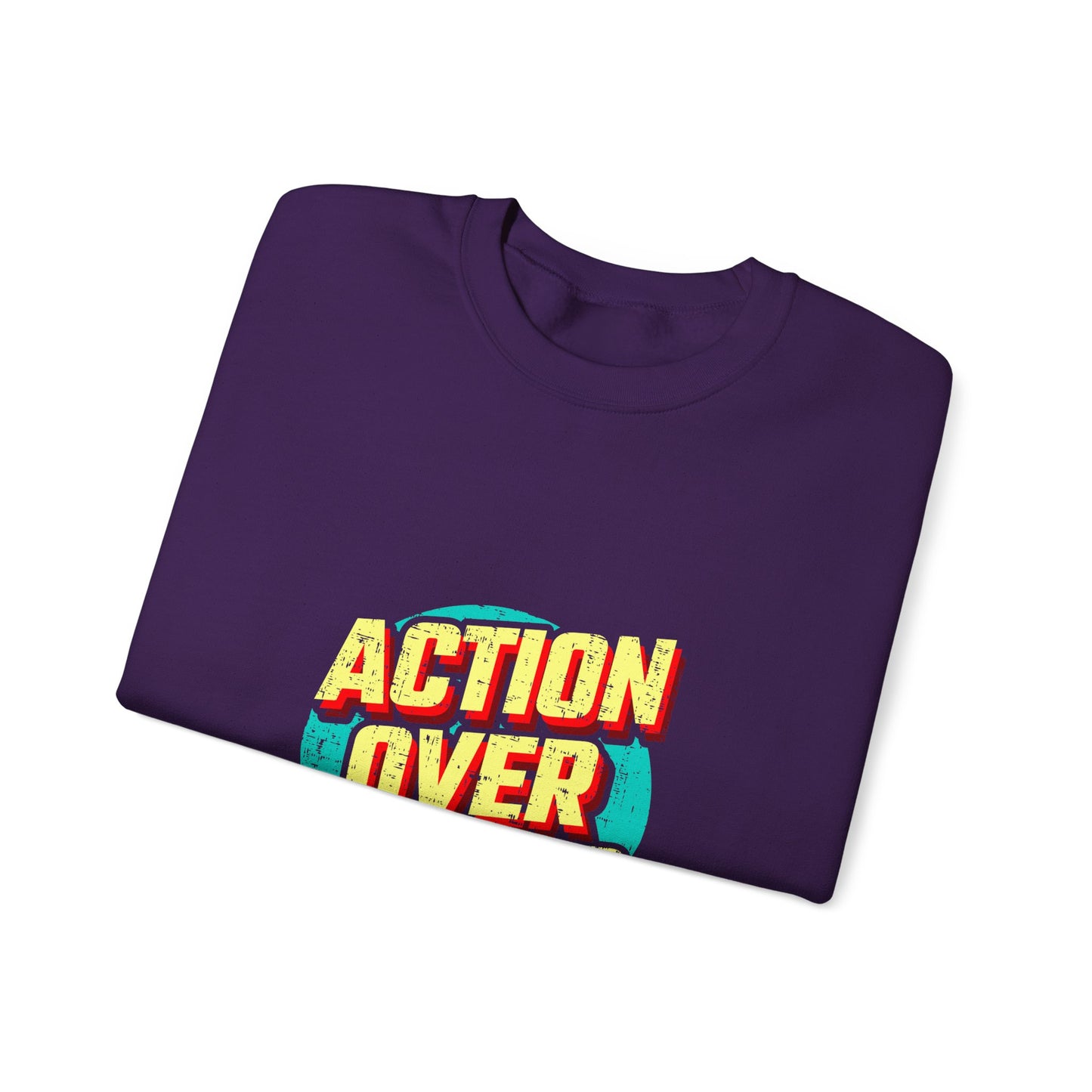 Action Over Words Unisex Heavy Blend™ Crewneck Sweatshirt