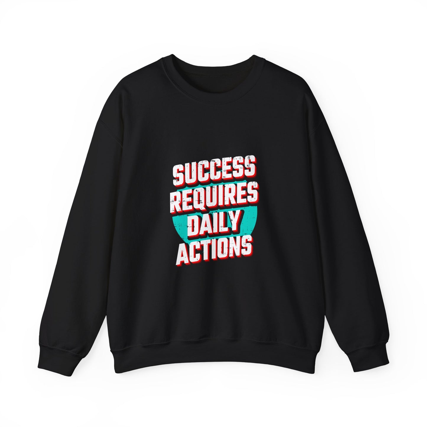 Success Requires Daily Actions Unisex Heavy Blend™ Crewneck Sweatshirt