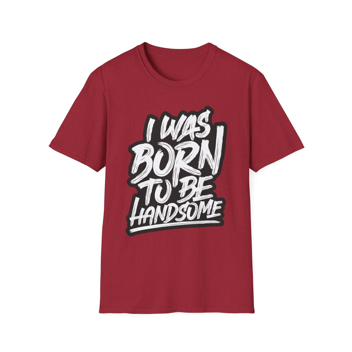 I Was Born To Be Handsome Unisex Softstyle T-Shirt