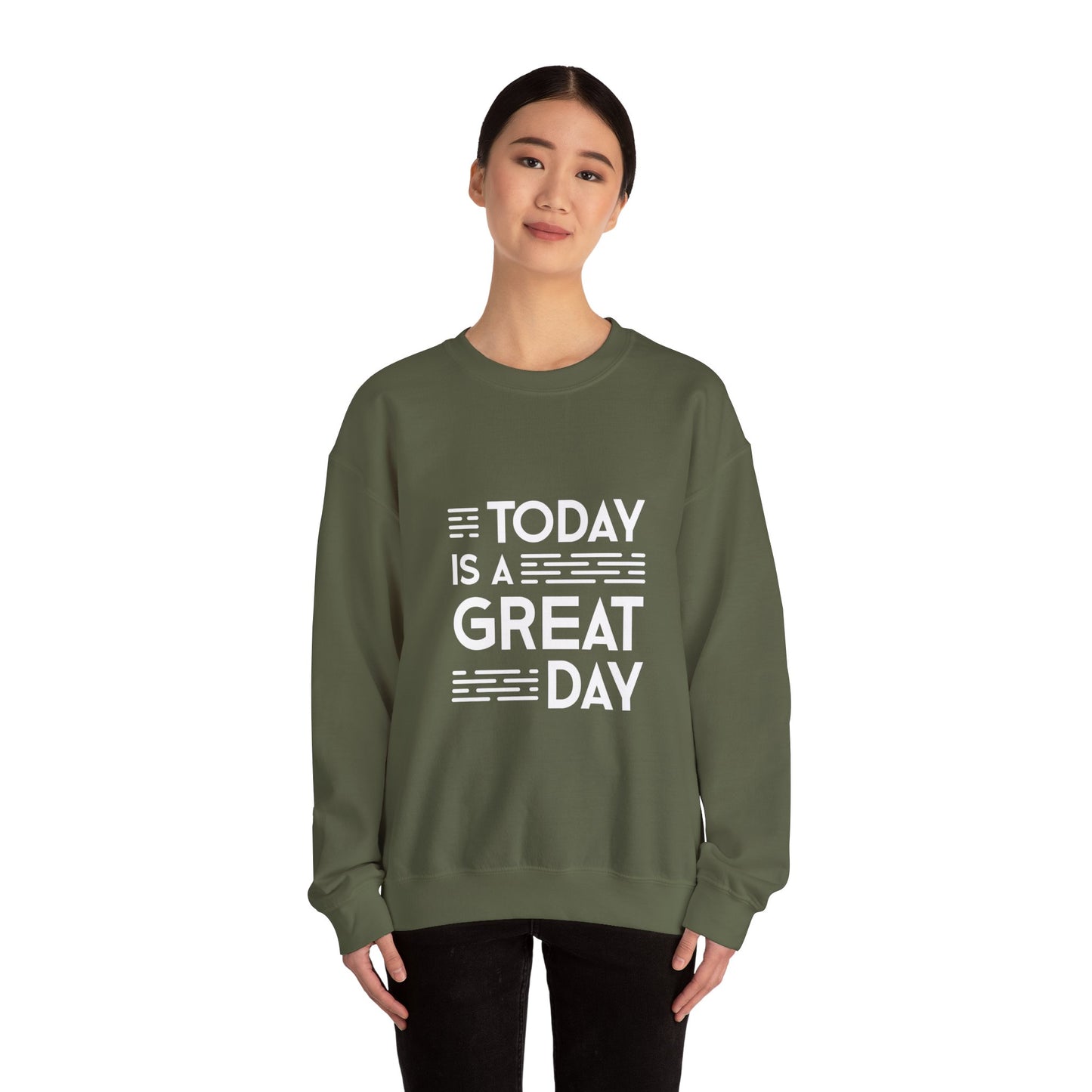 Today Is A Great Day Unisex Heavy Blend™ Crewneck Sweatshirt