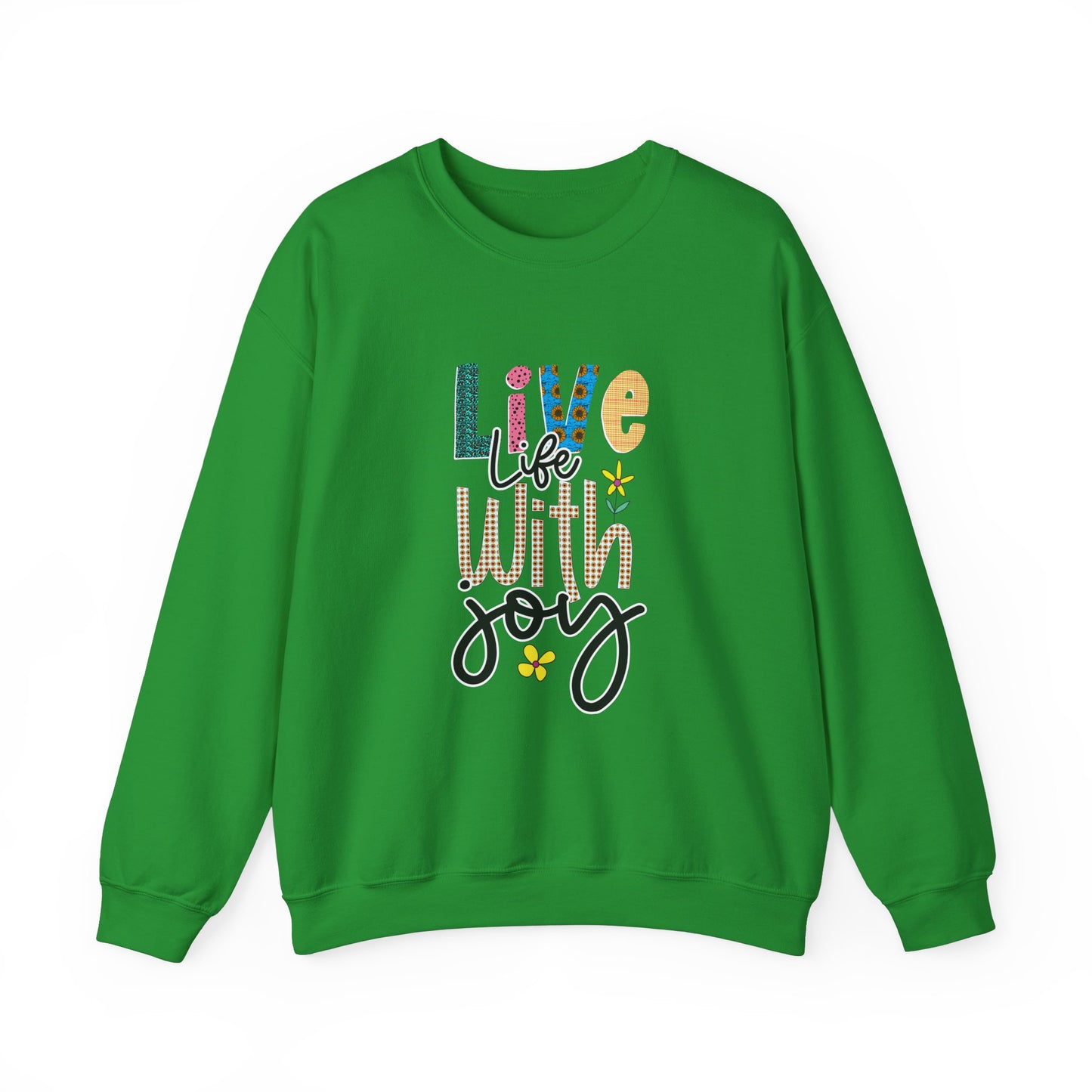 Live Life With Joy Unisex Heavy Blend™ Crewneck Sweatshirt