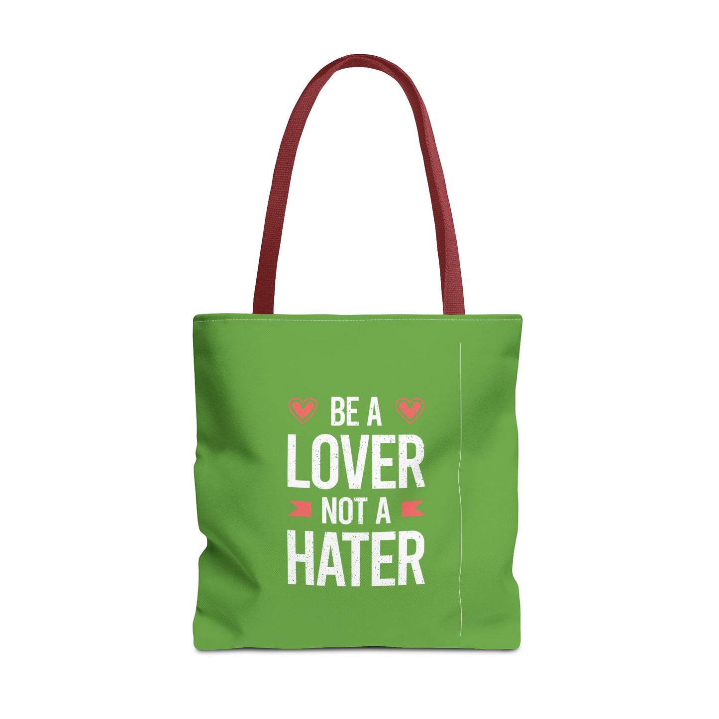 Be A Lover Not A Hater Tote Bag (AOP)