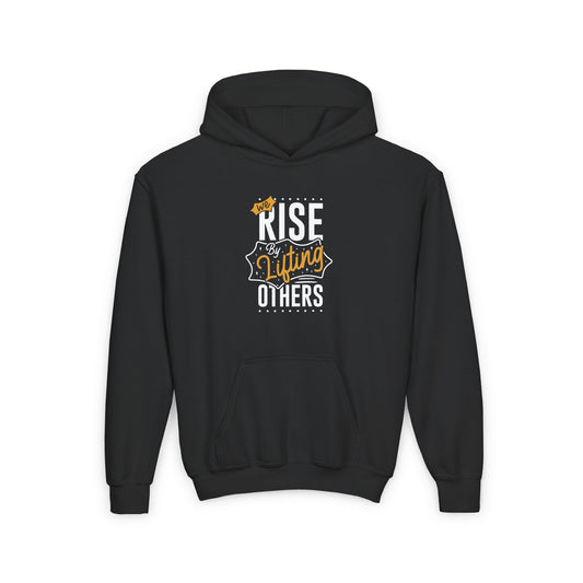 We Rise By Lifting Others Youth Heavy Blend Hooded Sweatshirt