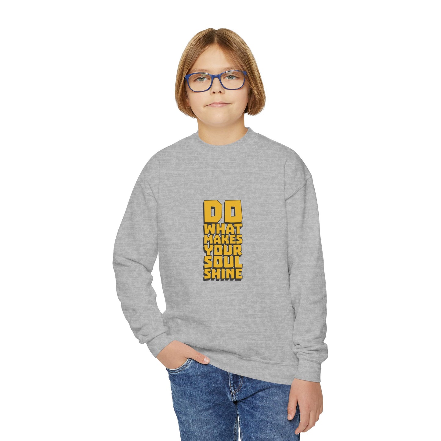 Do What Makes Your Soul Shine Youth Crewneck Sweatshirt
