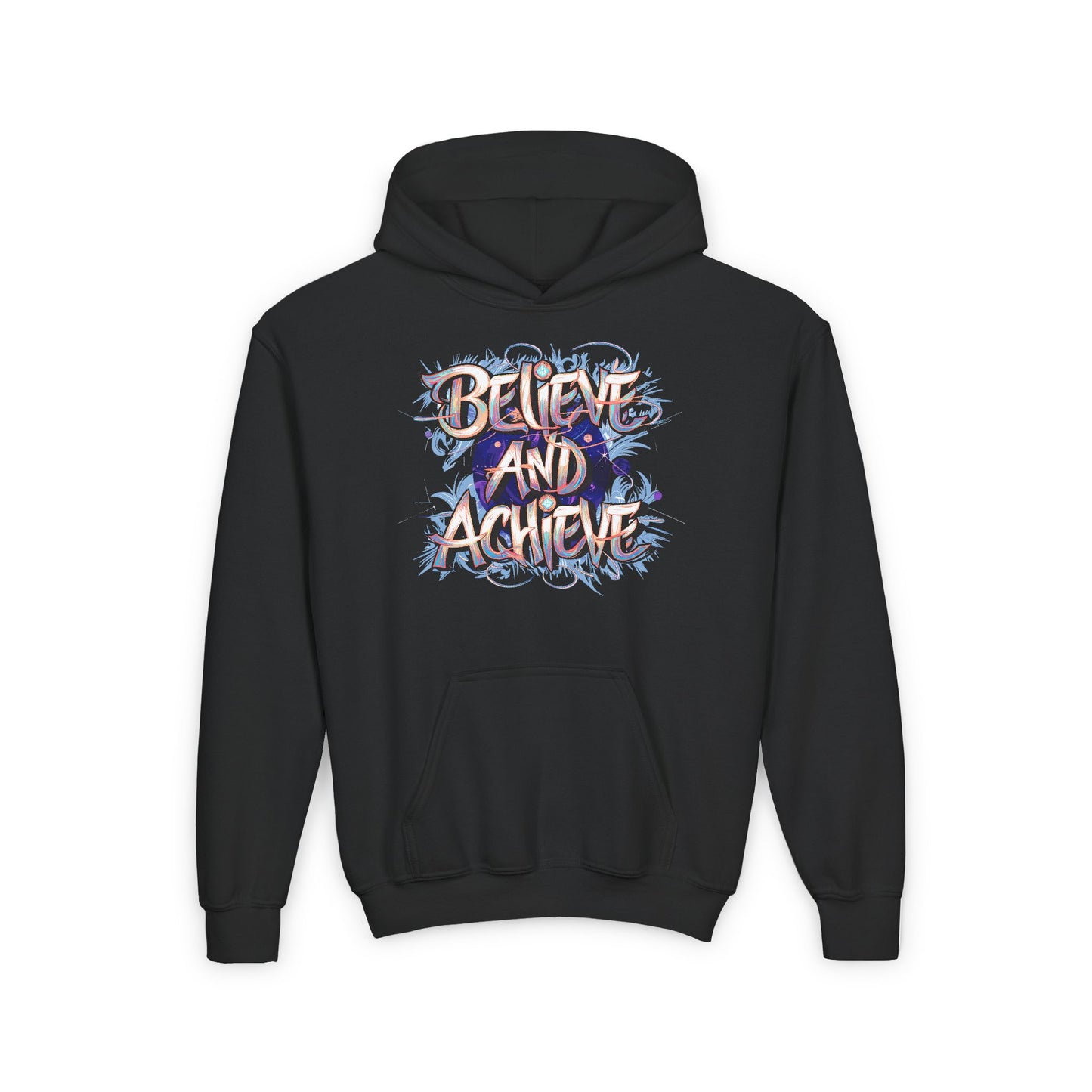 Believe And Achieve Youth Heavy Blend Hooded Sweatshirt