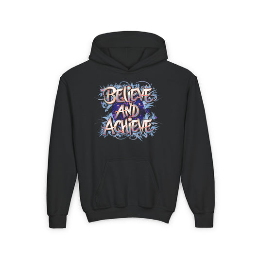 Believe And Achieve Youth Heavy Blend Hooded Sweatshirt