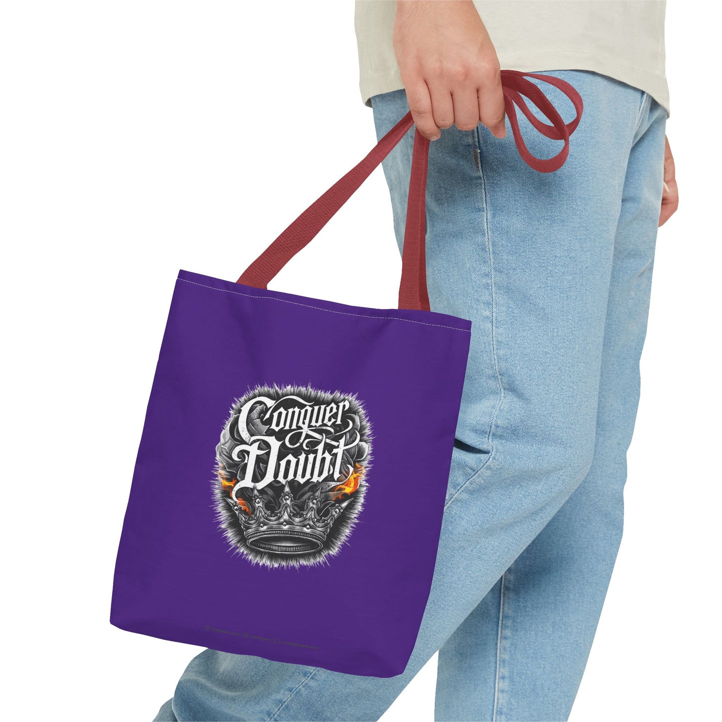Conquer Doubt Tote Bag (AOP)