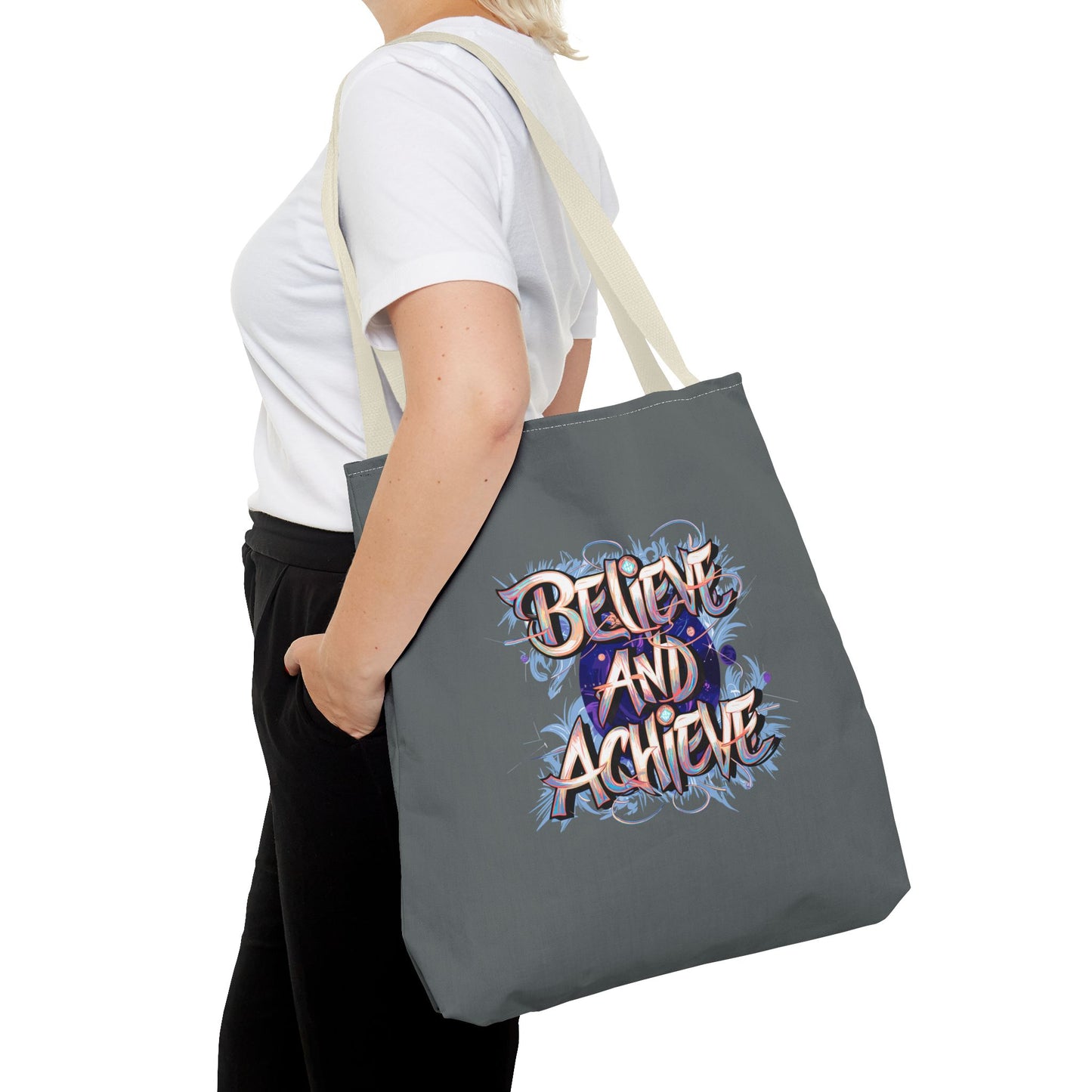 Believe And Achieve Tote Bag (AOP)