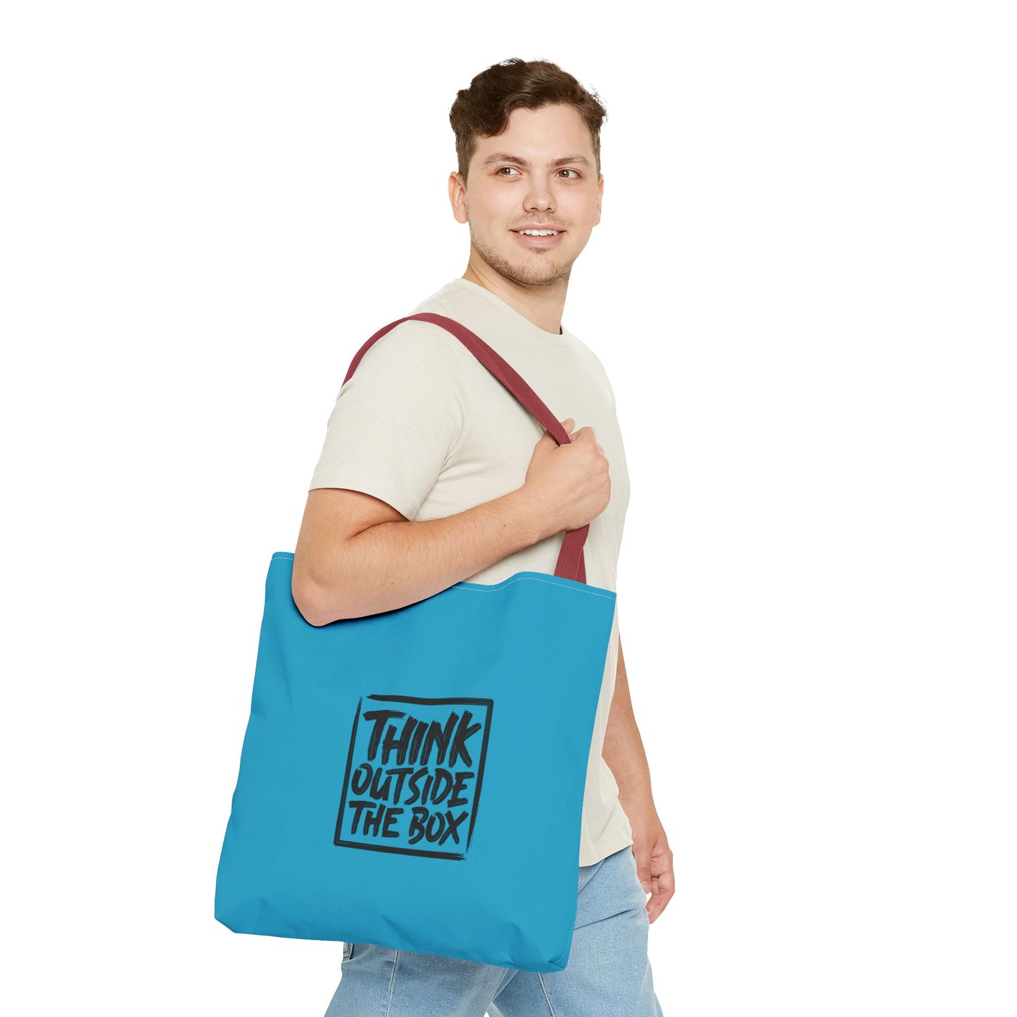 Think Outside The Box Tote Bag (AOP)
