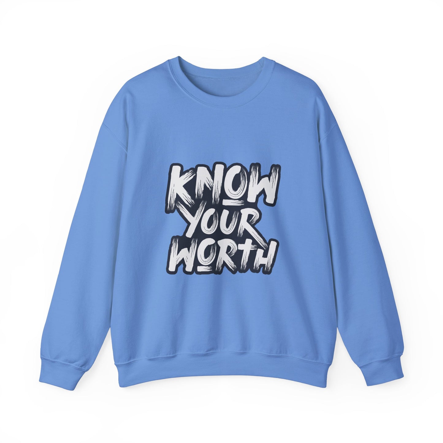 Know Your Worth Unisex Heavy Blend™ Crewneck Sweatshirt