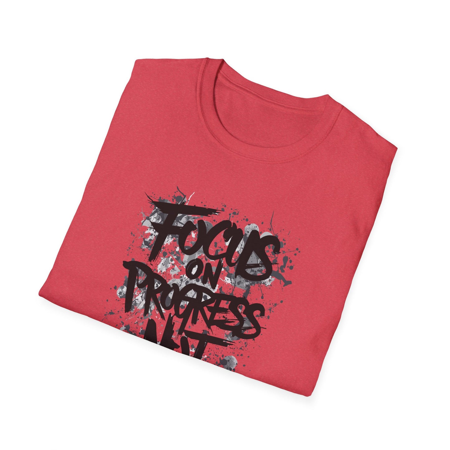 Focus On Progress Not Perfection Unisex Softstyle T-Shirt