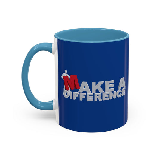 Make A Difference Accent Coffee Mug (11, 15oz)