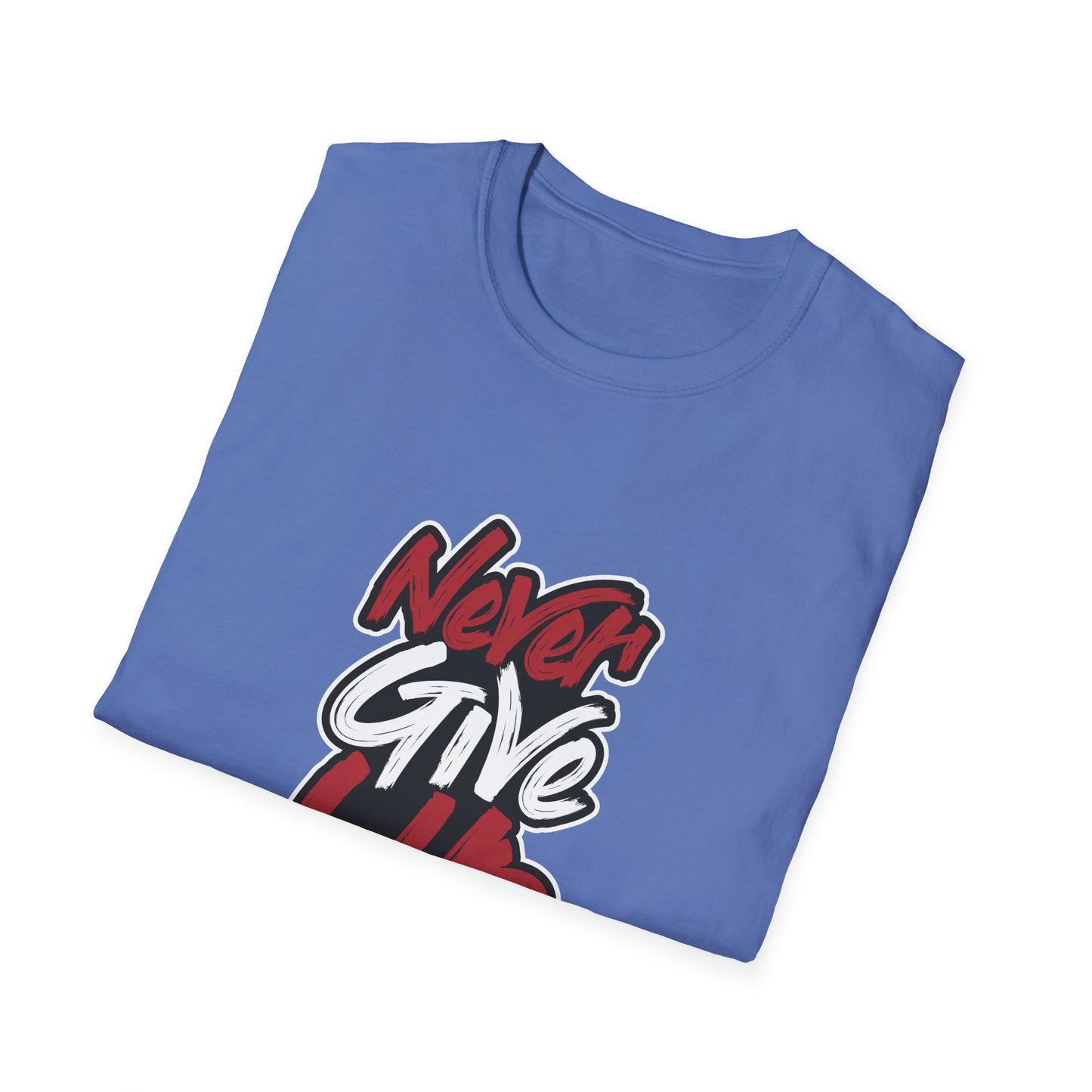 Never Give Up Unisex Softstyle T-Shirt